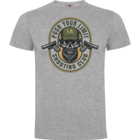T-Shirt Push your limit Grau meliert - Army Design by Summit Outdoor