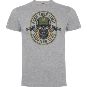 T-Shirt Push your limit Grau meliert - Army Design by Summit Outdoor
