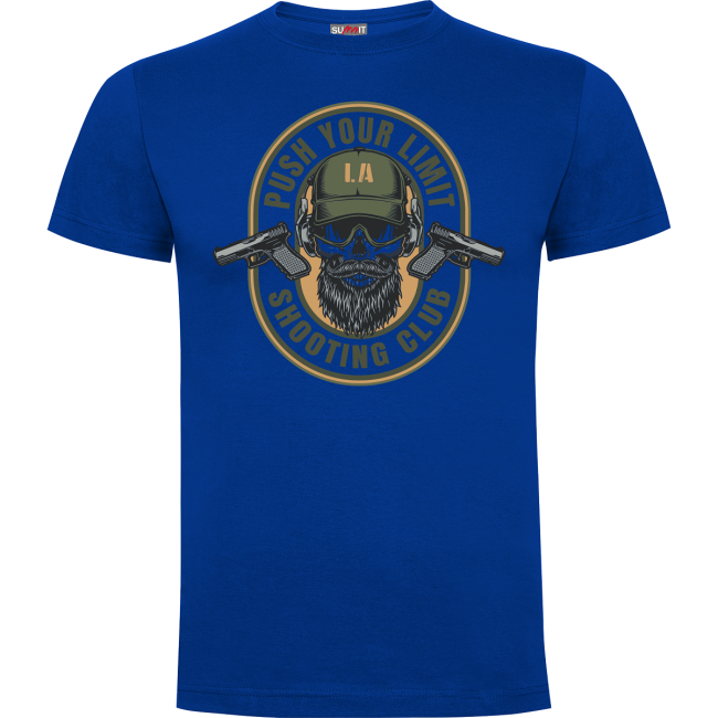 Tee-shirt Push your limit Bleu royal - Army Design by Summit Outdoor