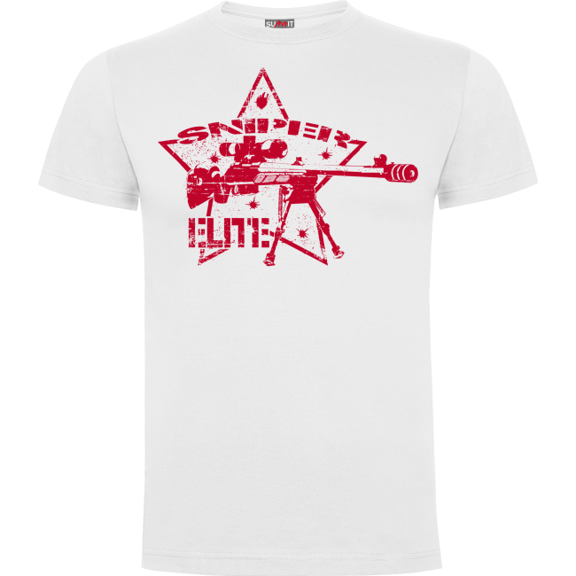 Tee-shirt Blanc Sniper Elite - Army Design by Summit Outdoor