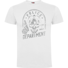 Tee-shirt Police department Blanc - Army Design by Summit Outdoor
