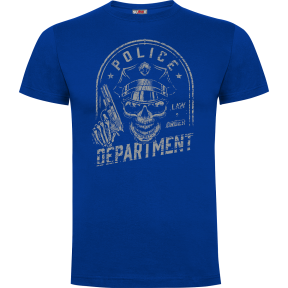 T-shirt Police department Niebieski królewski - Army Design by Summit Outdoor
