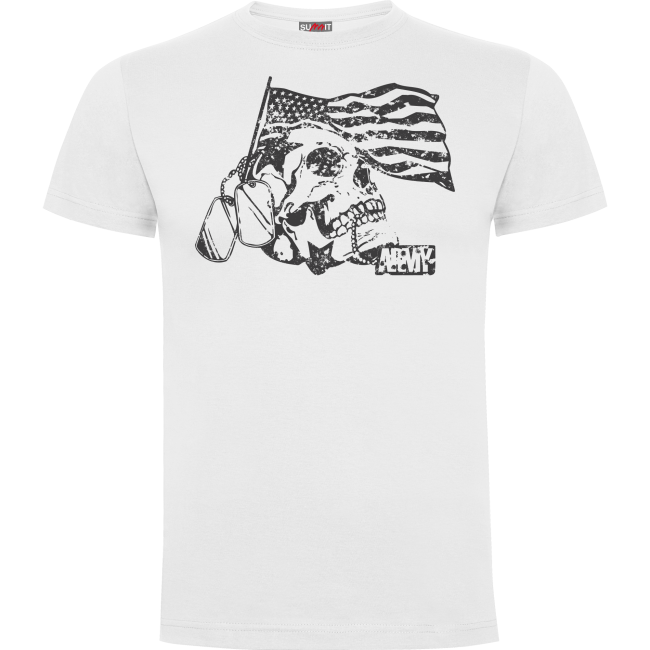 Tee-shirt Blanc Death for Nation - Army Design by Summit Outdoor Tee-shirt Blanc Death for Nation - Army Design by Summit Outdoor