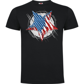 Tee-shirt 100% coton Étoile US noir - Army Design by Summit Outdoor