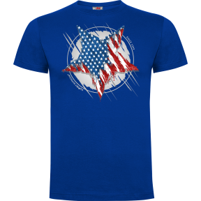 Tee-shirt Bleu Royal Etoile US- Army Design by Summit Outdoor