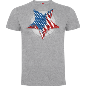 Tee-shirt Etoile US Gris Chiné - Army Design by Summit Outdoor