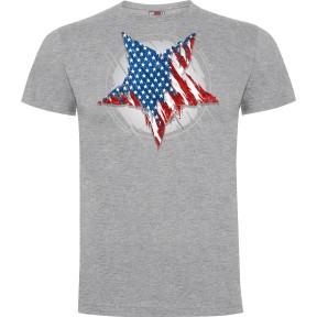 Tee-shirt Etoile US Gris Chiné - Army Design by Summit Outdoor