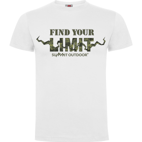Tee-shirt Blanc Find your Limit camo - Army Design by Summit Outdoor