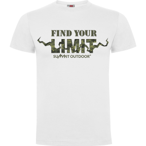 Tee-shirt Blanc Find your Limit camo - Army Design by Summit Outdoor