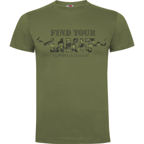 T-shirt Find your Limit camo Groen OD - Army Design by Summit Outdoor