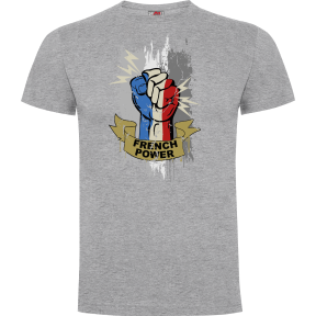T-shirt French power Szary Melanż - Army Design by Summit Outdoor
