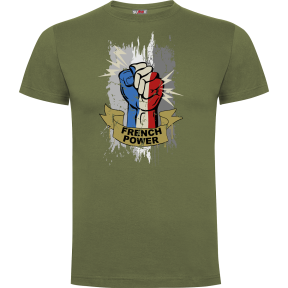 Tee-shirt Vert French power- Army Design by Summit Outdoor