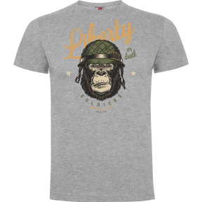 T-Shirt Liberty or Death Grau meliert - Army Design by Summit Outdoor