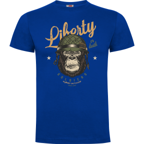 Koszulka Liberty or Death Niebieska królewska - Army Design by Summit Outdoor
