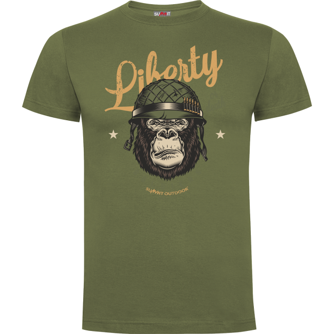T-shirt Zielony Liberty or Death - Army Design by Summit Outdoor