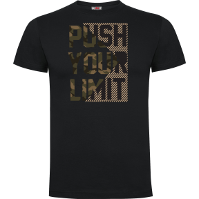 Tee-shirt Noir Push your limit modern - Army Design by Summit Outdoor
