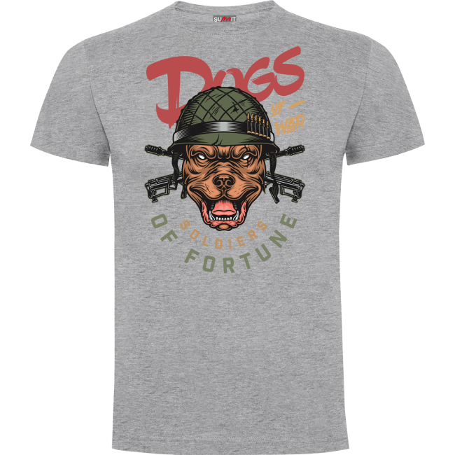 T-shirt Dogs of war Szary Melanż - Army Design by Summit Outdoor
