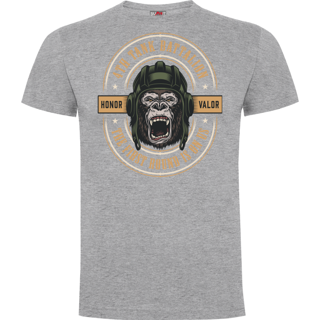 T-Shirt Tank Battalion Grau meliert - Army Design von Summit Outdoor