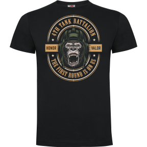 Schwarzes T-Shirt Tank Battalion - Army Design von Summit Outdoor