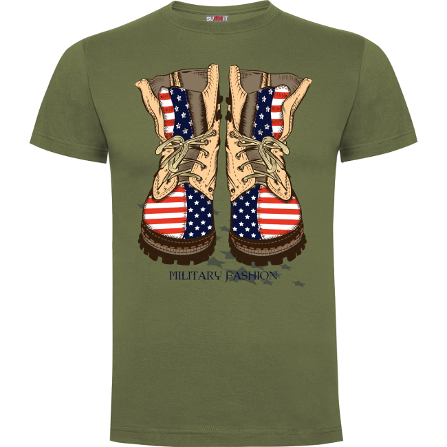 Tee-shirt Vert Military fashion - Army Design by Summit Outdoor
