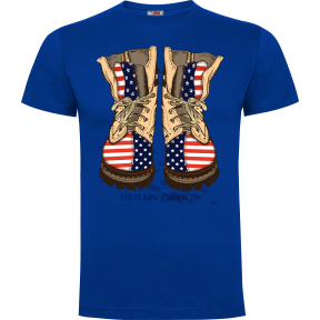 Tee-shirt Bleu Royal Military fashion - Army Design by Summit Outdoor