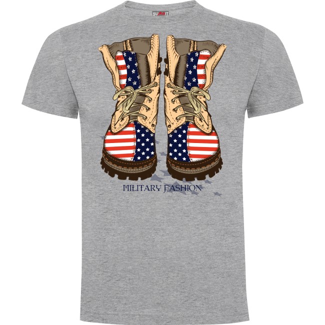 Tee-shirt Military fashion Gris Chiné - Army Design by Summit Outdoor