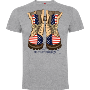 T-shirt Military fashion Szary Melanż - Army Design by Summit Outdoor