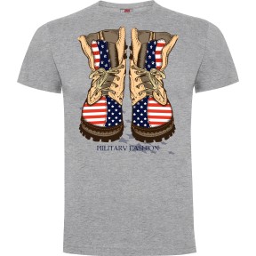 Tee-shirt Military fashion Gris Chiné - Army Design by Summit Outdoor