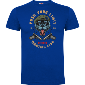 Tee-shirt Push your limit tiger Bleu royal - Army Design by Summit Outdoor