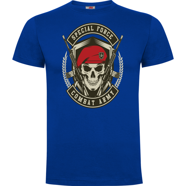Tee-shirt Bleu Royal Combat Army - Army design by Summit Outdoor