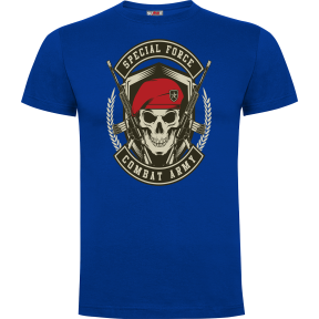 Tee-shirt Bleu Royal Combat Army - Army design by Summit Outdoor