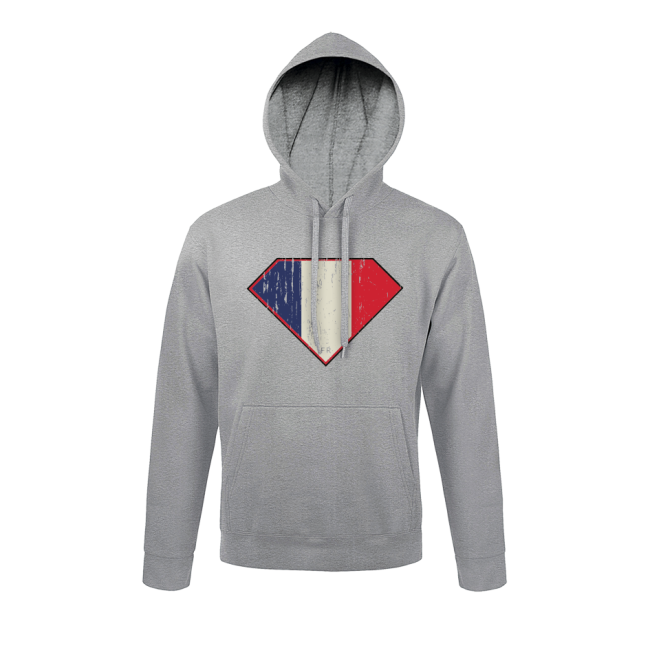 Sweater Grijsgemêleerd Superfrench - Army Design by Summit Outdoor