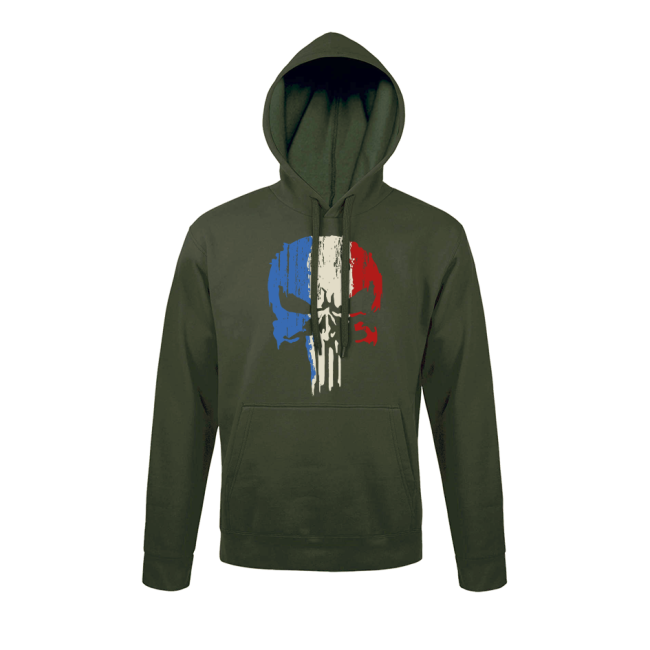 Grüner Punisher Tricolore Sweatshirt - Army Design von Summit Outdoor