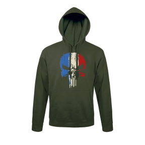 Sweat-shirt Vert Punisher Tricolore - Army Design by Summit Outdoor