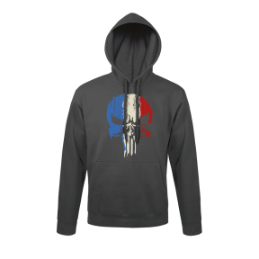 Sweatshirt Anthrazitgrau Punisher Tricolore - Army Design by Summit Outdoor