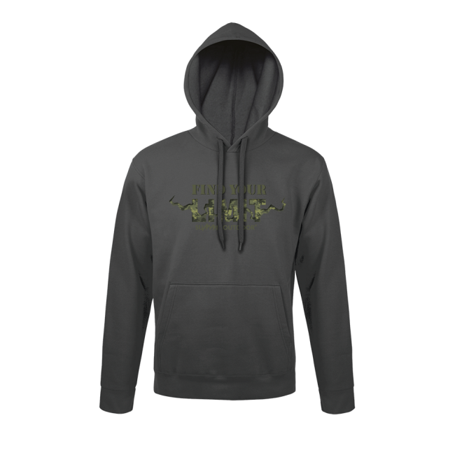 Sweater Grijs Antraciet Find your Limit camo - Army Design by Summit Outdoor