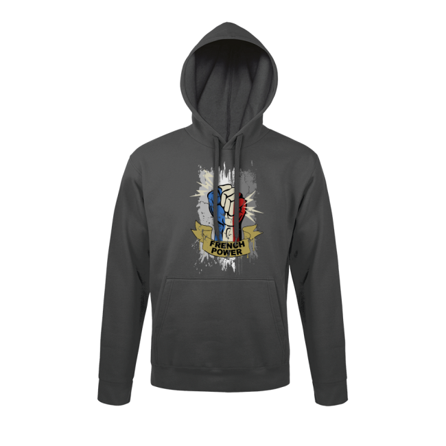 Anthrazitgrauer Sweatshirt French Power - Army Design von Summit Outdoor