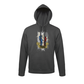 Sweat-shirt Gris Anthracite French power - Army Design by Summit Outdoor
