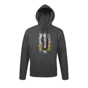 Sweat-shirt Gris Anthracite French power - Army Design by Summit Outdoor
