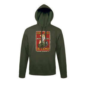 Sweat-shirt Vert Don't Mess with girl - Army Design by Summit Outdoor