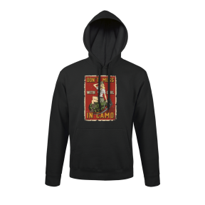 Sweat-shirt Noir Don't Mess with girl - Army Design by Summit Outdoor