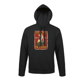 Sweat-shirt Noir Don't Mess with girl - Army Design by Summit Outdoor