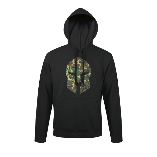 Schwarzer Spartan Woodland Sweatshirt - Army Design by Summit Outdoor