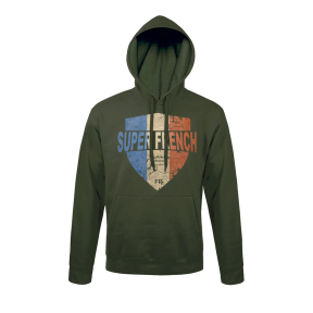 Grüner Sweatshirt mit Superfrench-Abzeichen - Army Design by Summit Outdoor