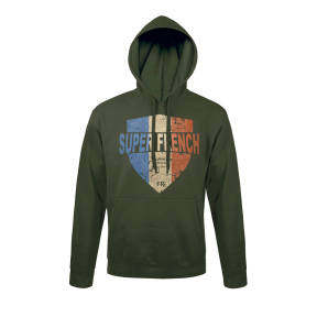 Grüner Sweatshirt mit Superfrench-Abzeichen - Army Design by Summit Outdoor