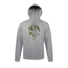 Grijs gemêleerde Sweatshirt Punisher woodland - Army Design by Summit Outdoor