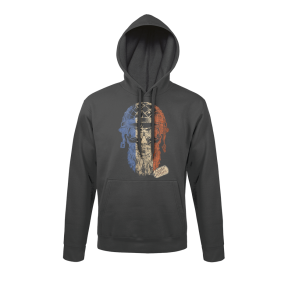 Sweat-shirt Gris Anthracite French Veteran - Army Design by Summit Outdoor