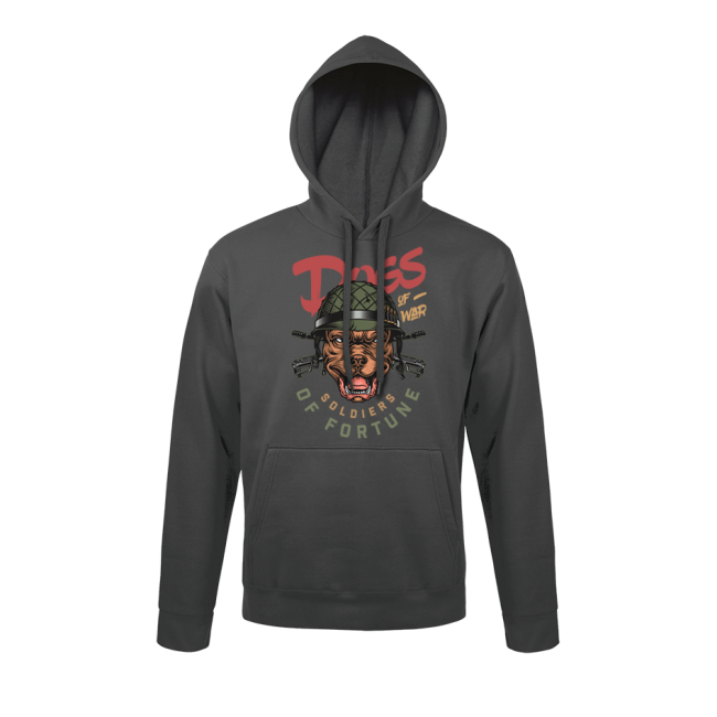 Sweat-shirt Gris Anthracite Dogs of war - Army Design by Summit Outdoor