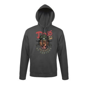 Anthrazitgrauer Sweatshirt Dogs of War - Army Design von Summit Outdoor