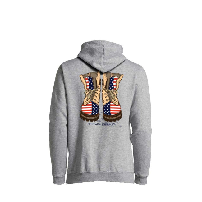 Sweat-shirt Gris chiné Military fashion - Army Design by Summit Outdoor